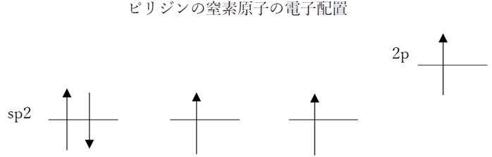 ピリジンとピロール　非共有電子対の軌道と塩基性・水溶性の関係　88回問8c